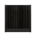 Hout/Beton schutting pakket Grenen Zwart 23 planks