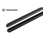 Terrafence onder en boven profiel zwart aluminium