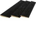 Zweeds rabat plank zwart gespoten 11/22 x 195mm
