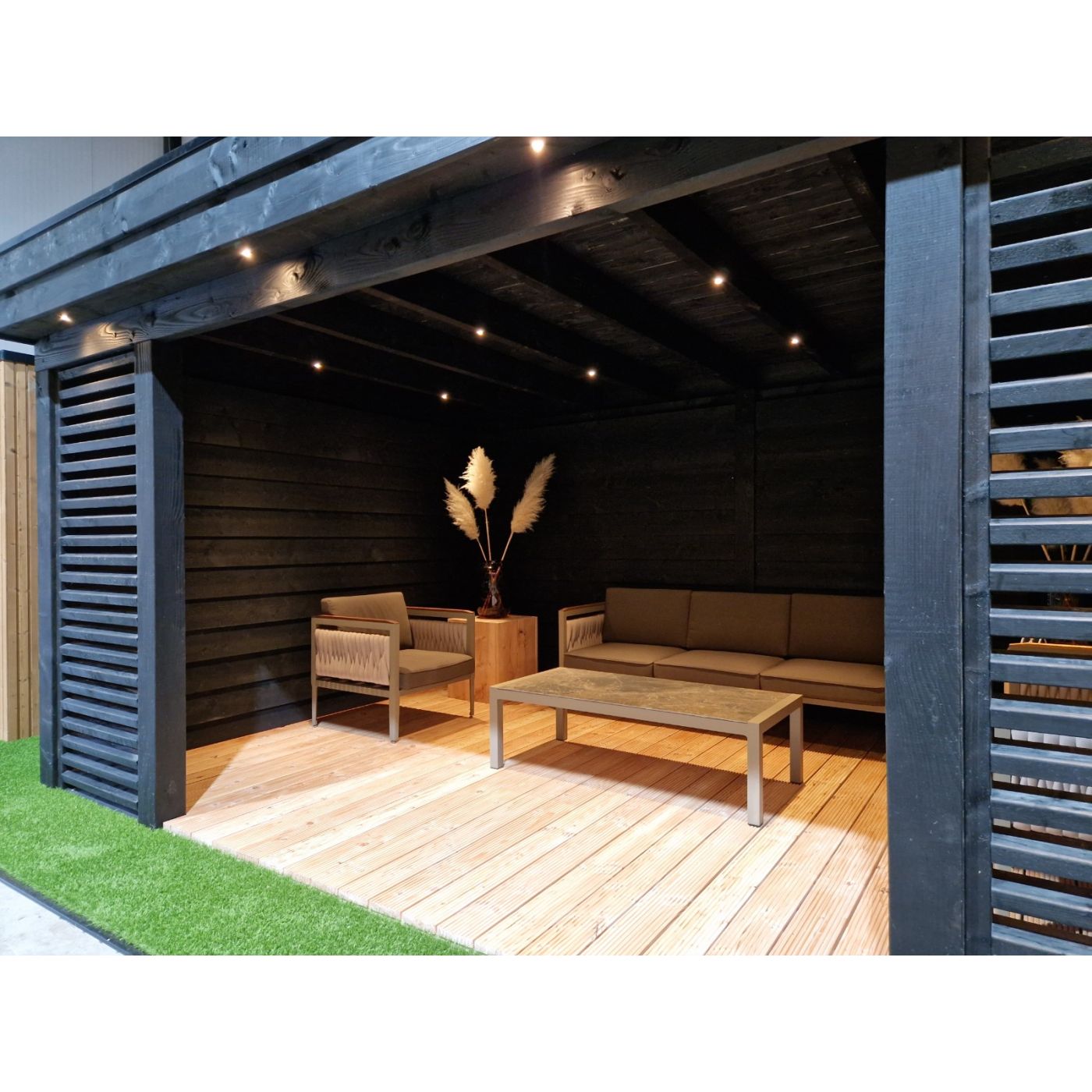 Overkapping All-Black Dubbelwandig 500cm x 300cm.