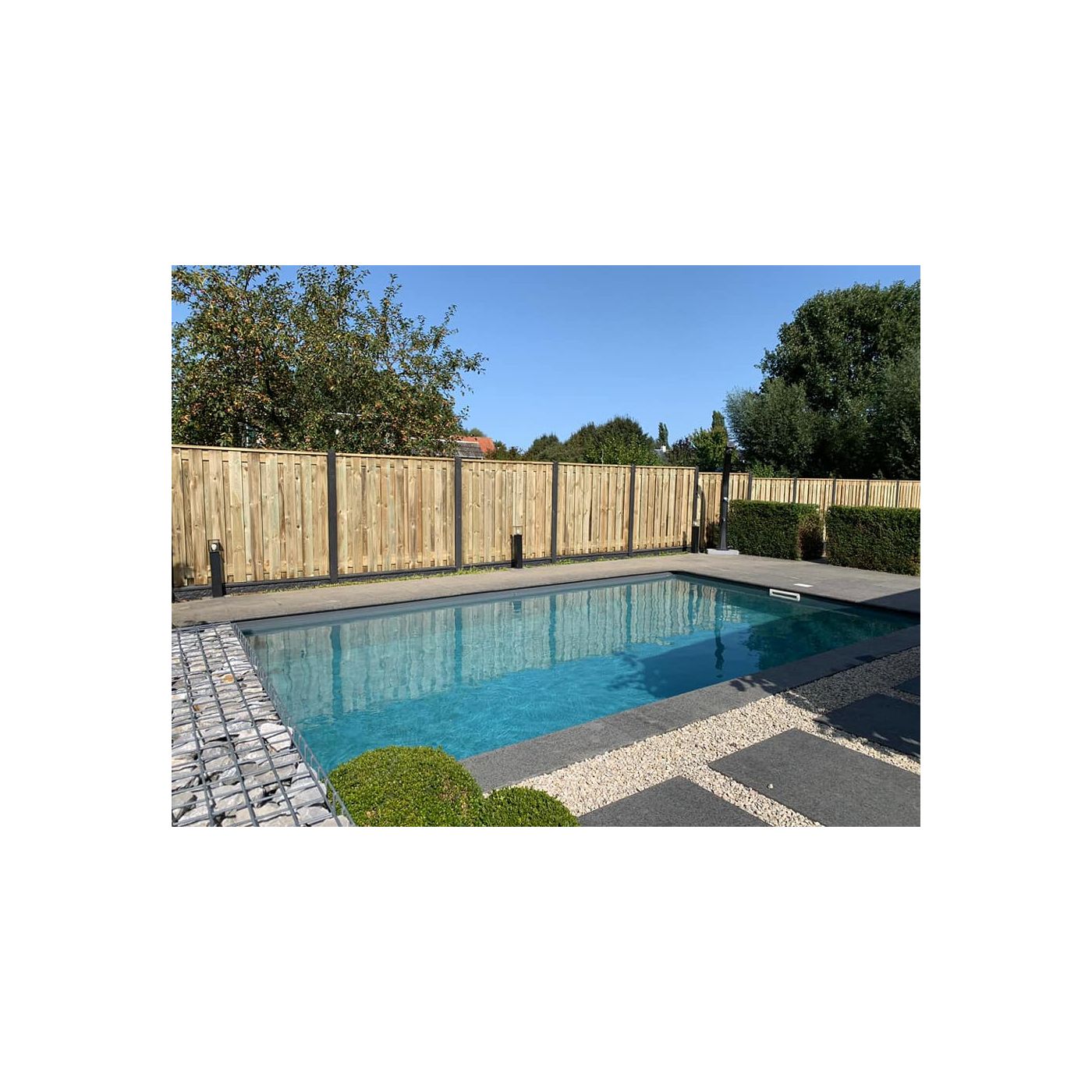 Grenen schutting scherm 21 planks
