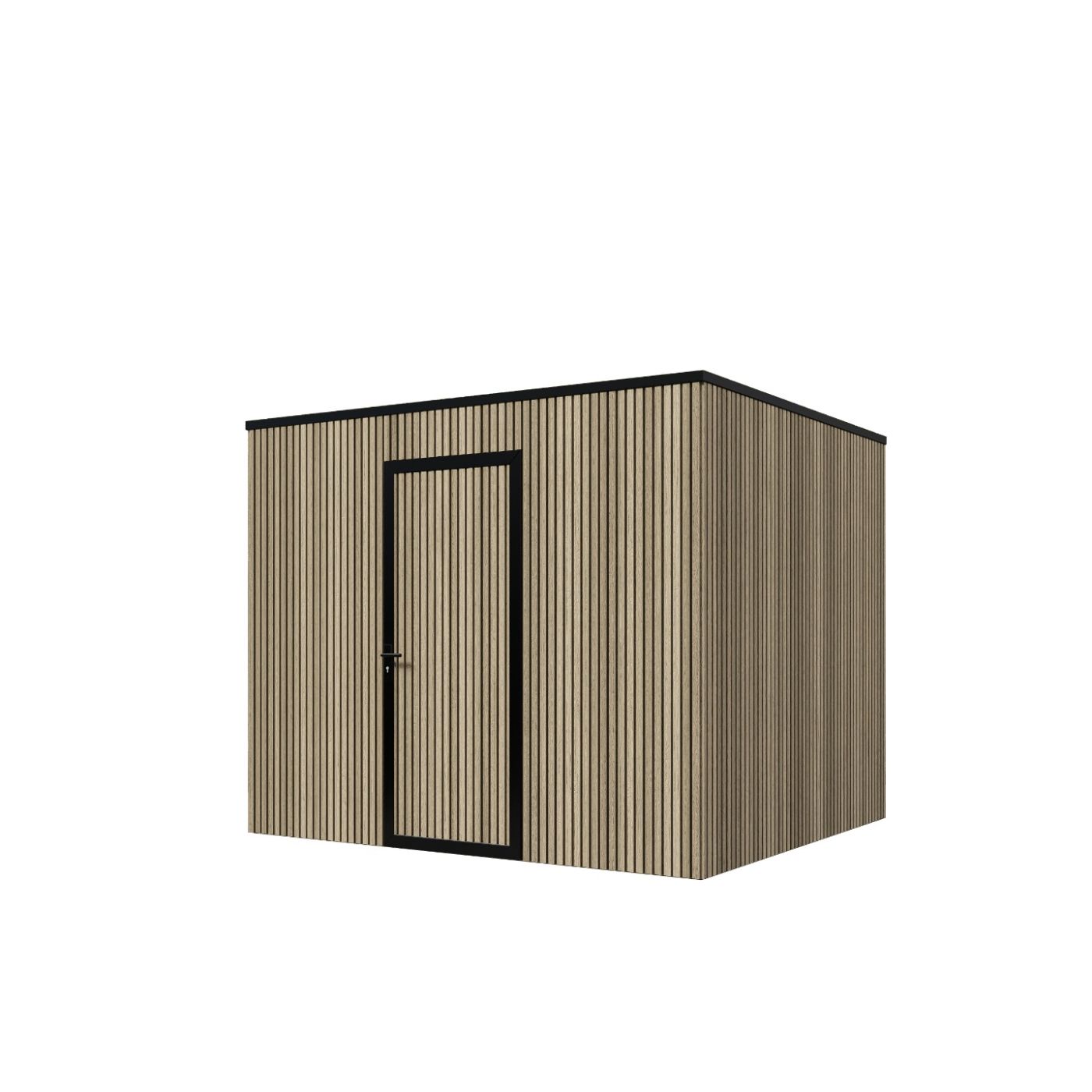 Composiet schuur 300cm x 250cm Rhombus Oak