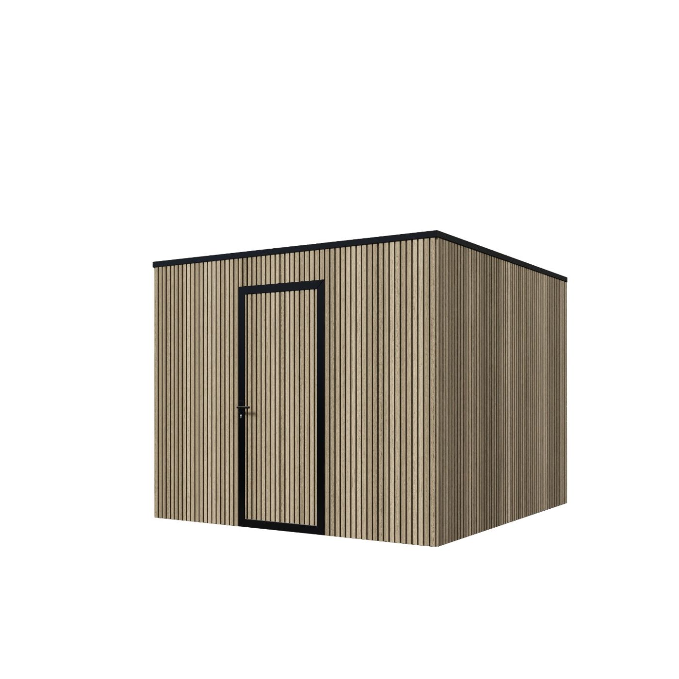 Composiet schuur 300cm x 300cm Rhombus Oak