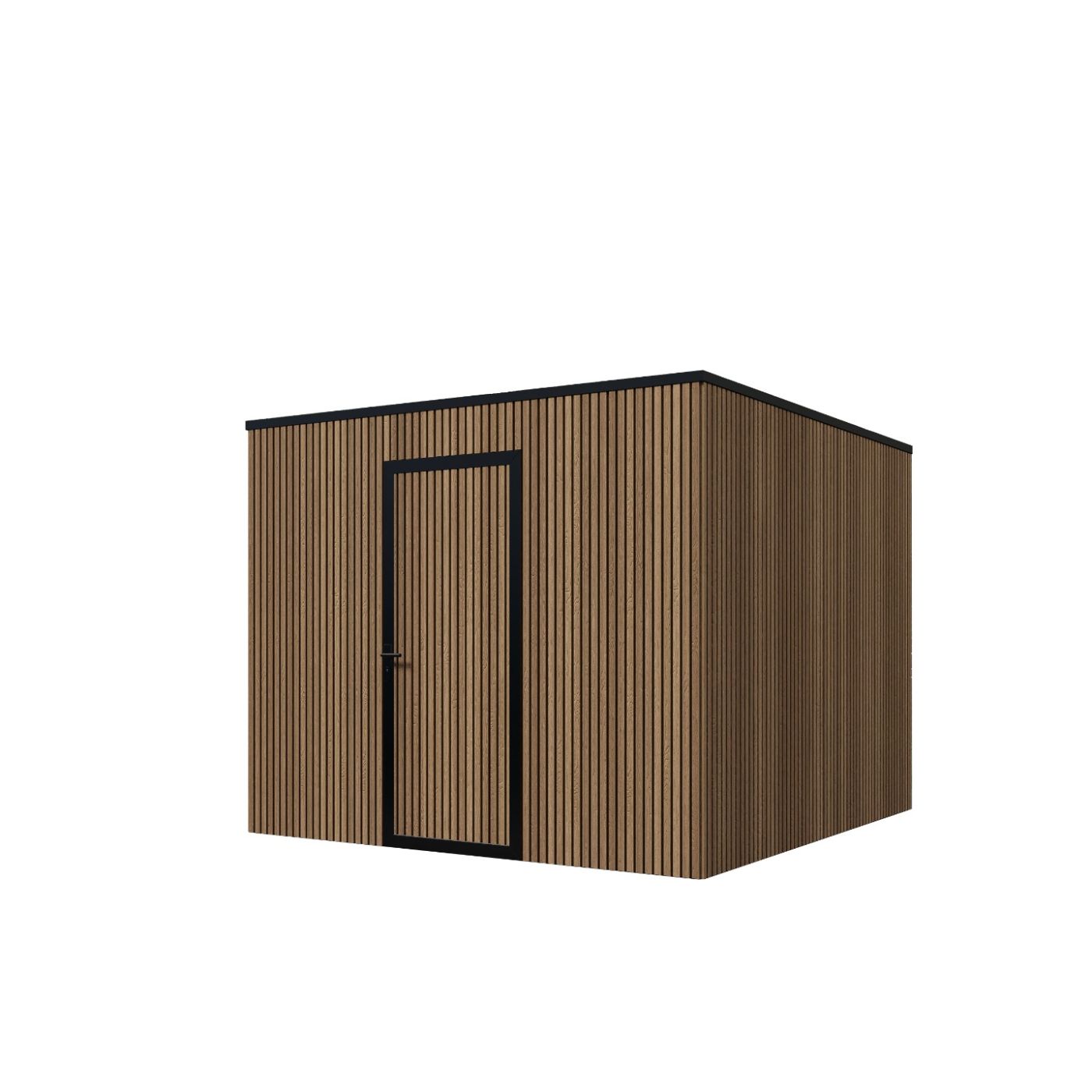 Composiet schuur 300cm x 300cm Rhombus Teak