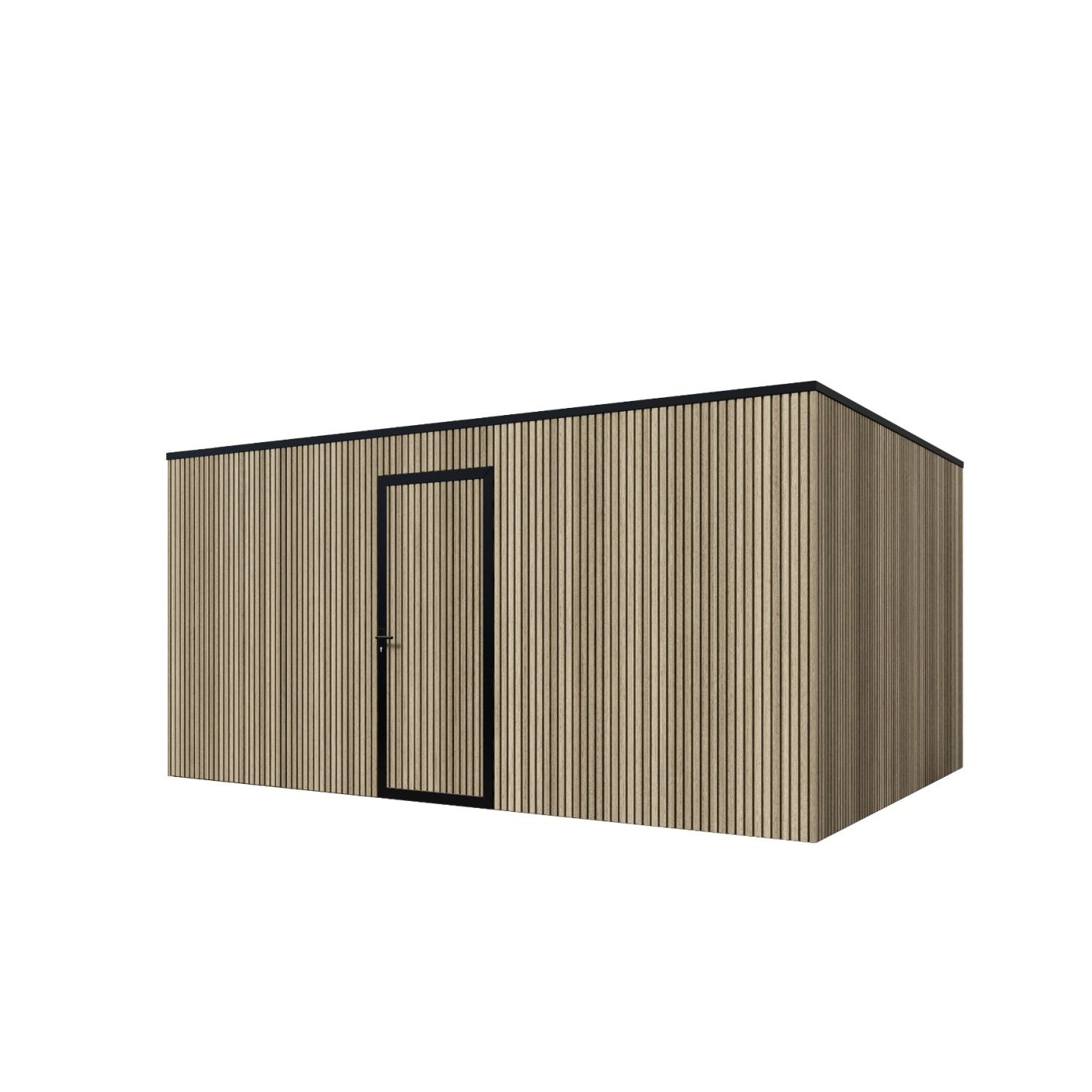 Composiet schuur 500cm x 300cm Rhombus Oak