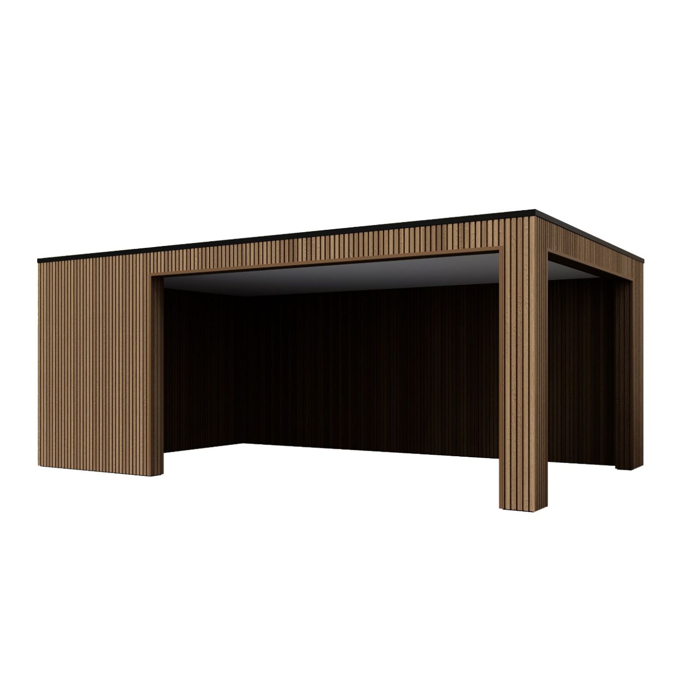 Overkapping Composiet Rhombus Teak 600cm x 330cm (400-200)