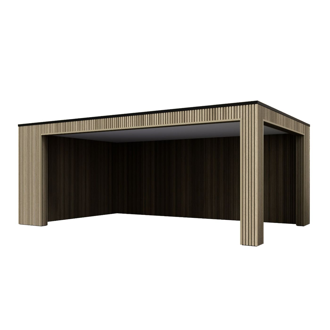 Overkapping Composiet Rhombus Oak 600cm x 330cm (500-100)