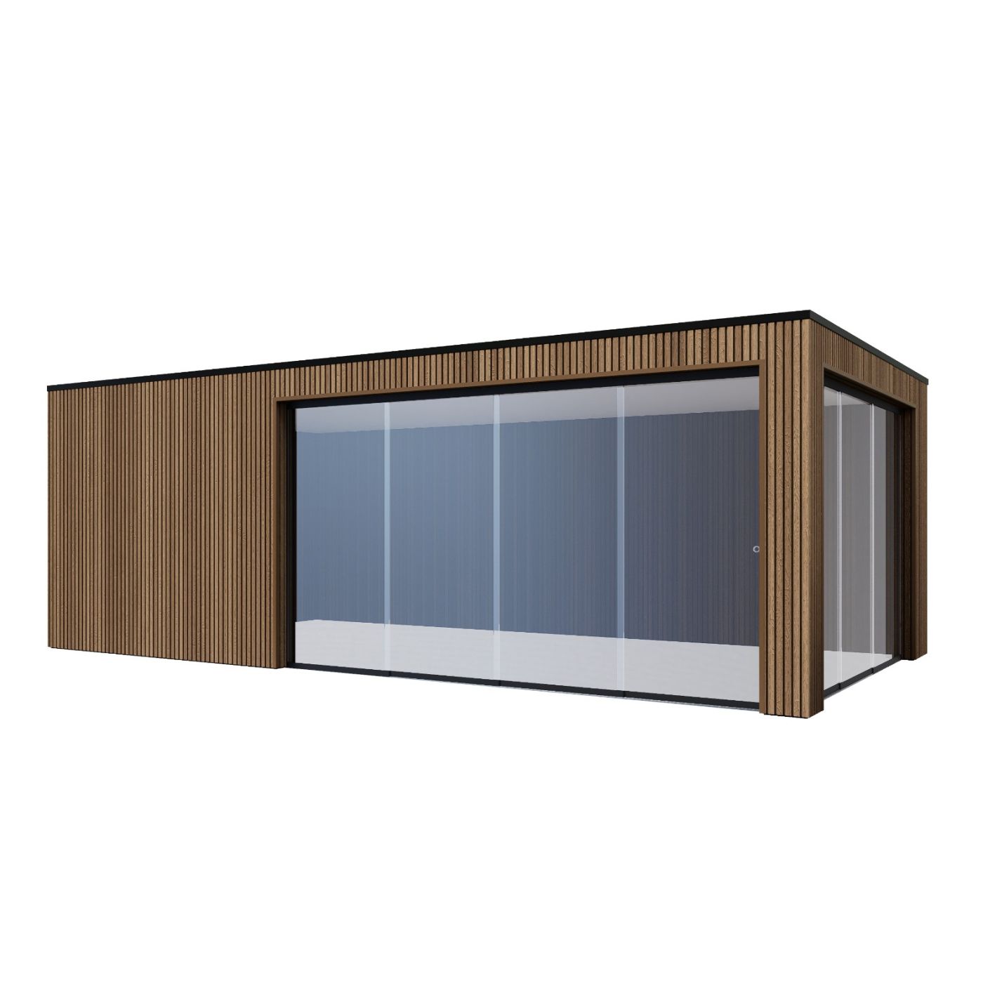Overkapping Composiet Rhombus Teak 700cm x 330cm (400-300)