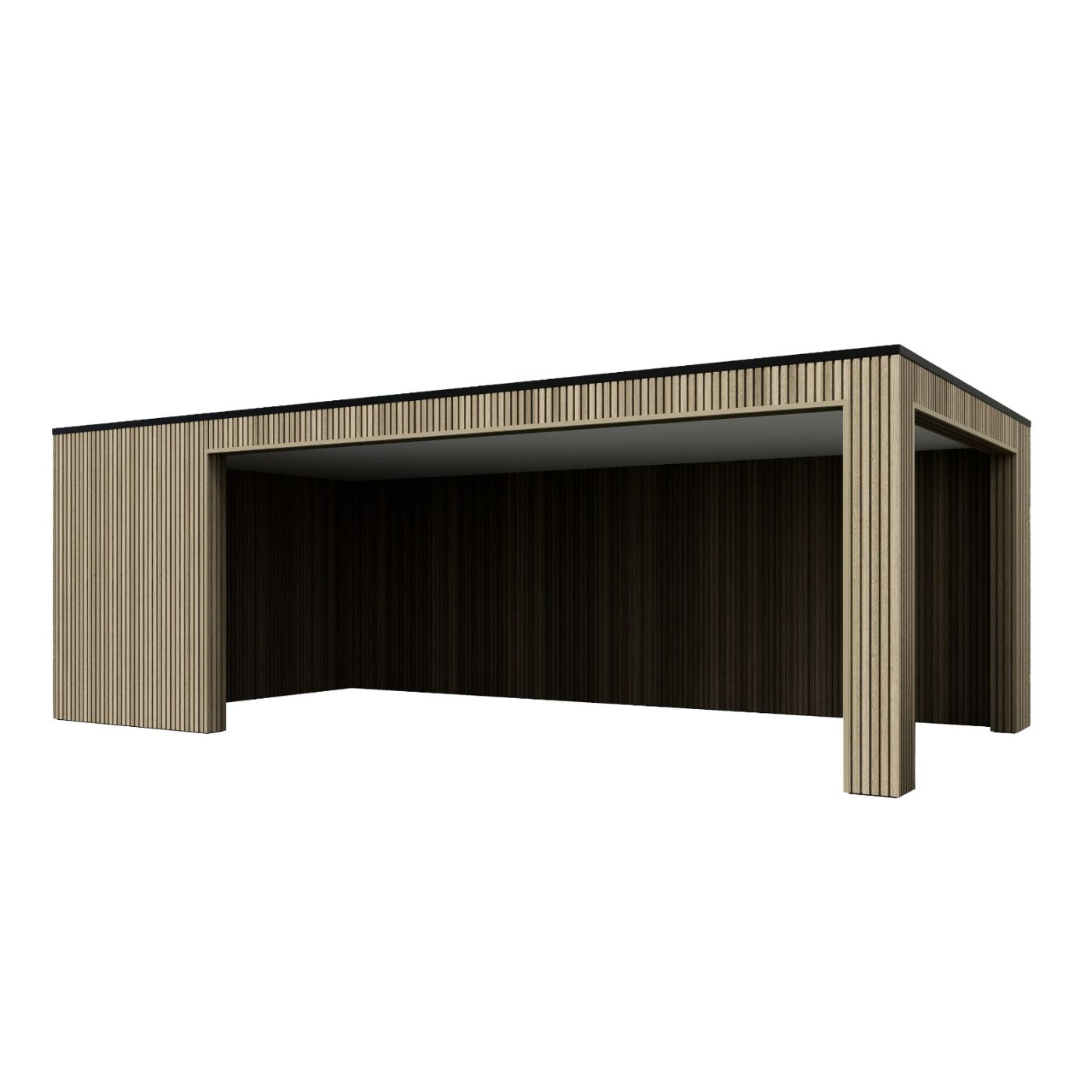 Overkapping Composiet Rhombus Oak700cm x 330cm (500-200)