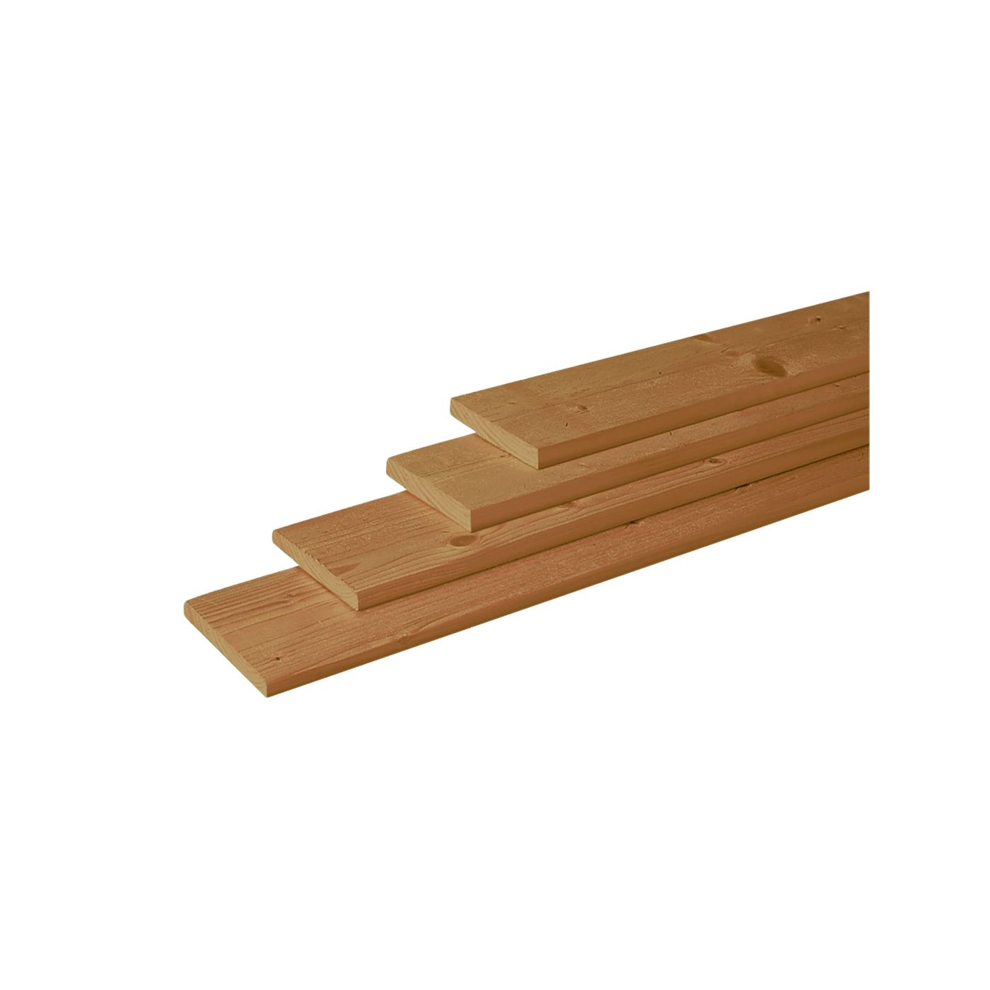 Douglas geschaafde plank 1,8 x 16 x 180 cm, groen geïmpregneerd