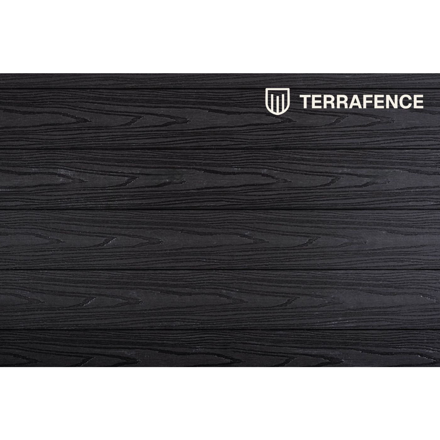 Terrafence Composiet schutting pakket Nordic Black Houtnerf