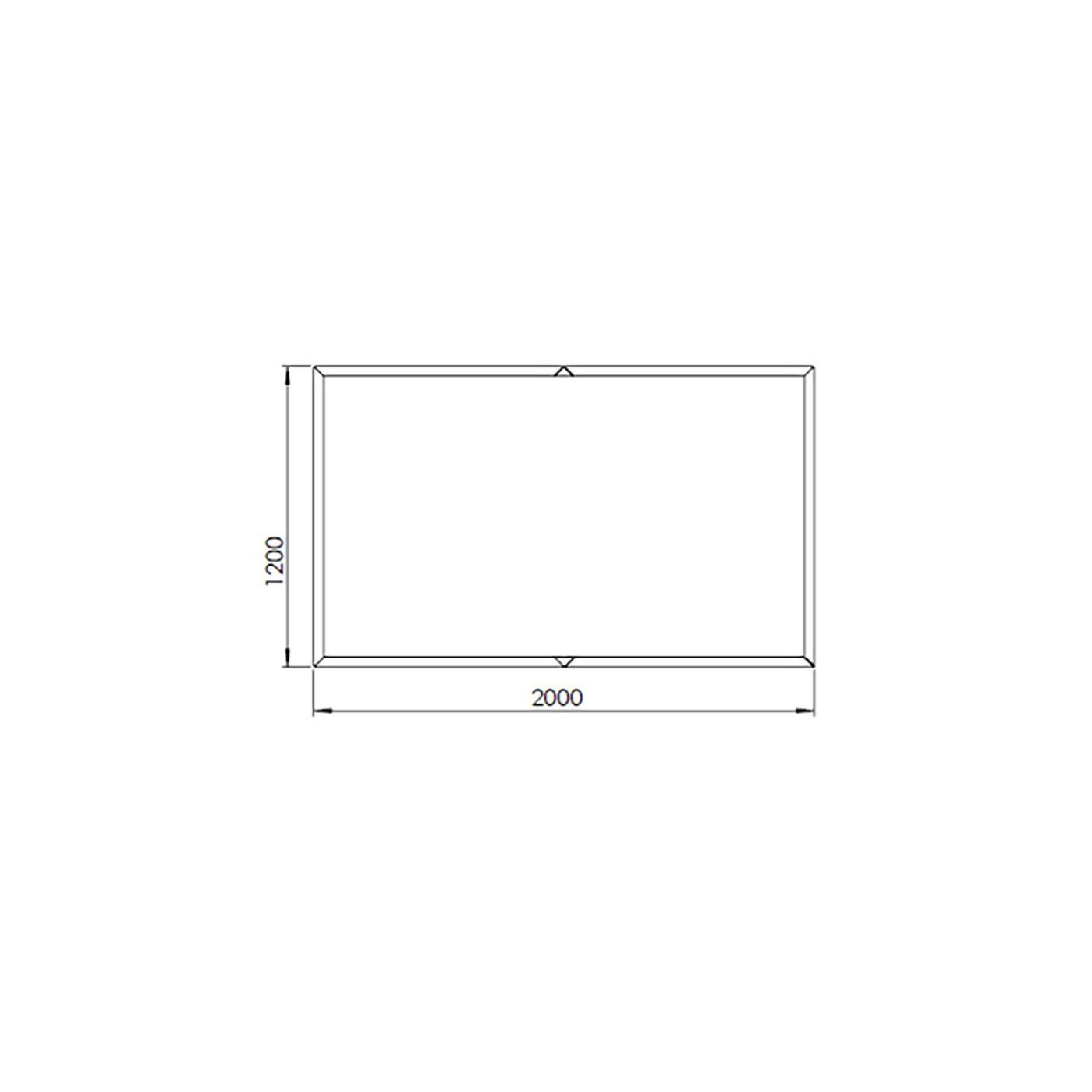 Cortenstaal plantenbak Texas xxl 200 x 120 cm