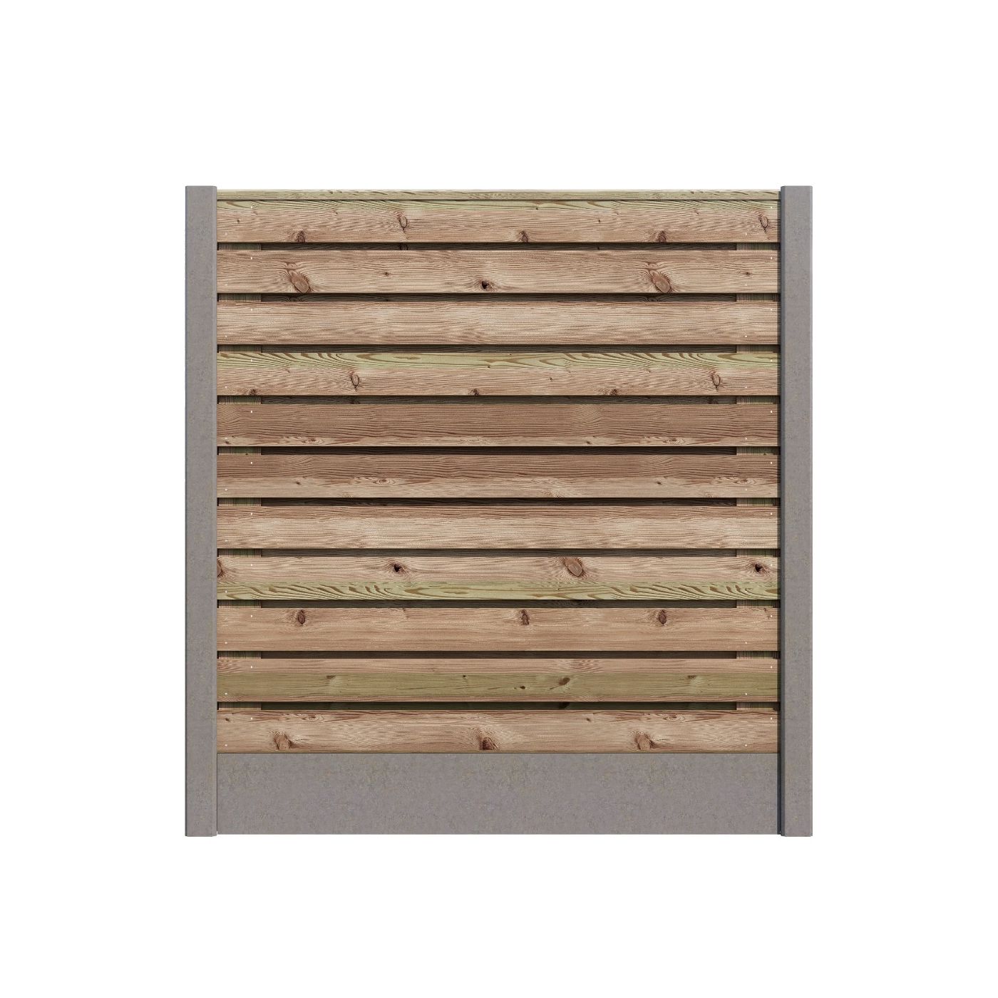Hout/Beton schutting pakket Grenen 23 planks