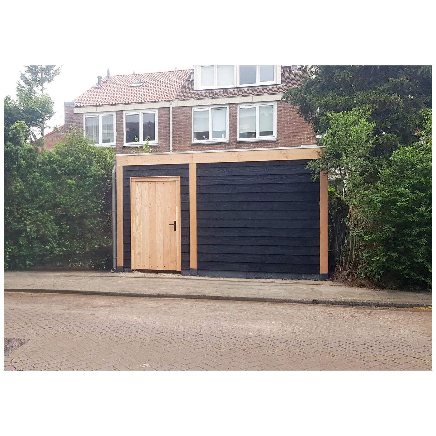 Overkapping Moderno Dubbelwandig 700cm x 350cm met schuur 200cm