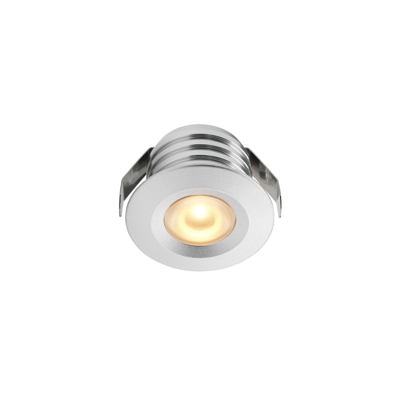 Set van 12-Ledspots kleur Aluminium AB - Warmwit