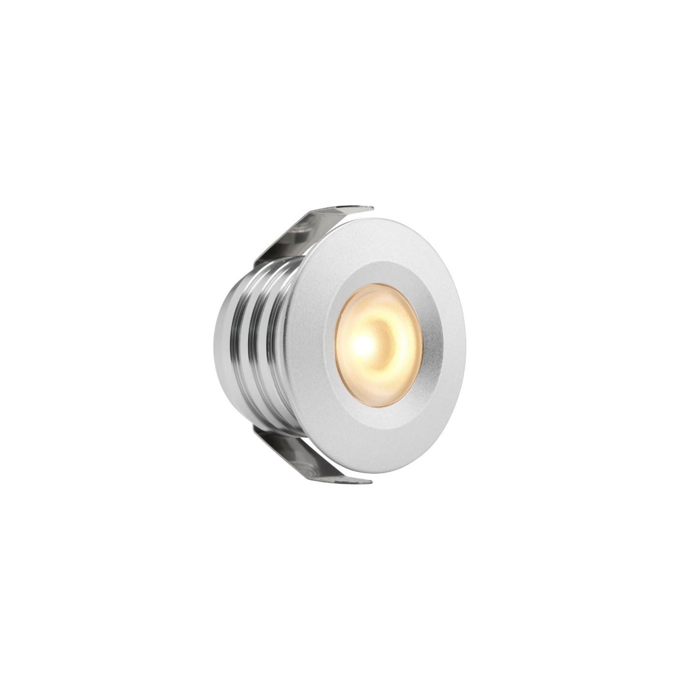 Set van 12-Ledspots kleur Aluminium AB - Warmwit