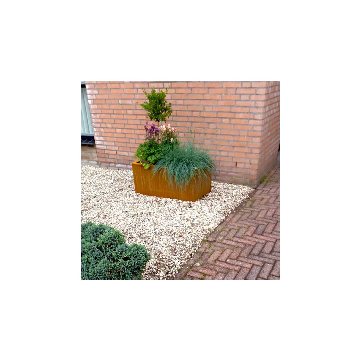 Cortenstaal plantenbak Texas 50 x 80 cm