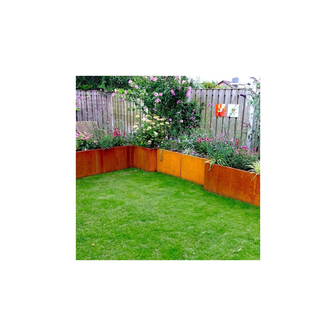 Cortenstaal plantenbak Texas xxl 200 x 60 cm