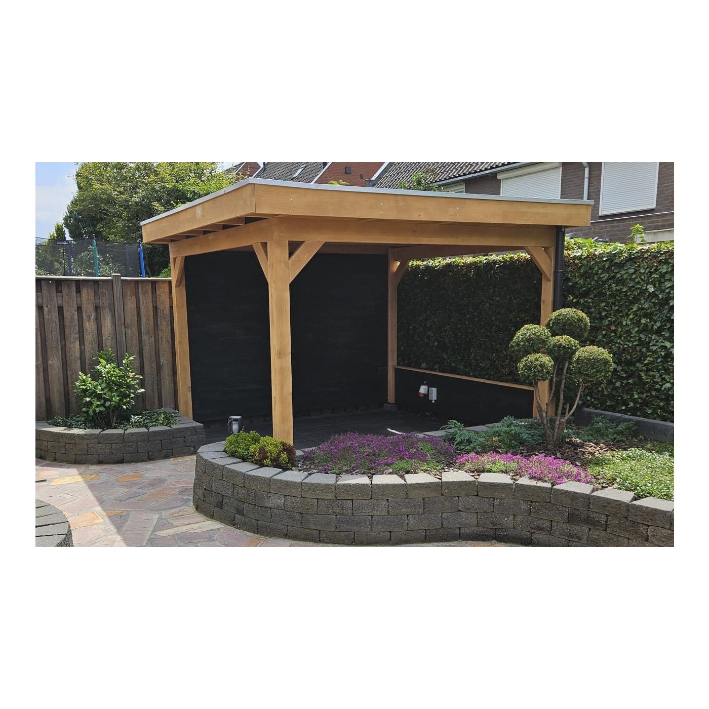 Overkapping Woodline 410cm x 380cm
