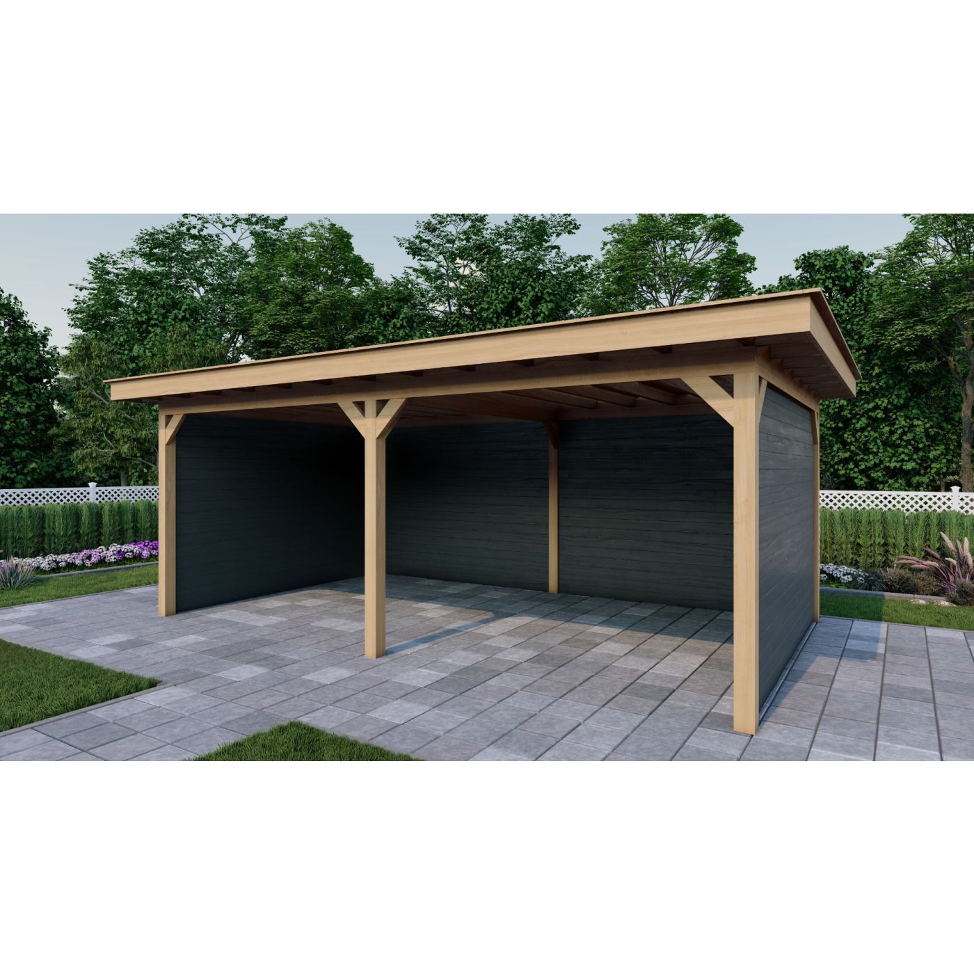 Overkapping Woodline 660cm x 330cm
