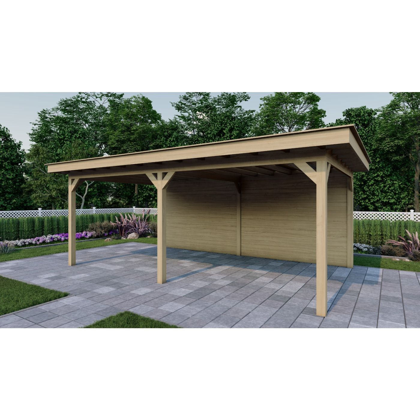 Overkapping Woodline 660cm x 380cm