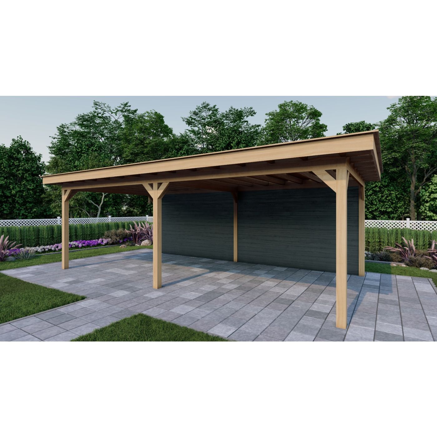 Overkapping Woodline 760cm x 380cm