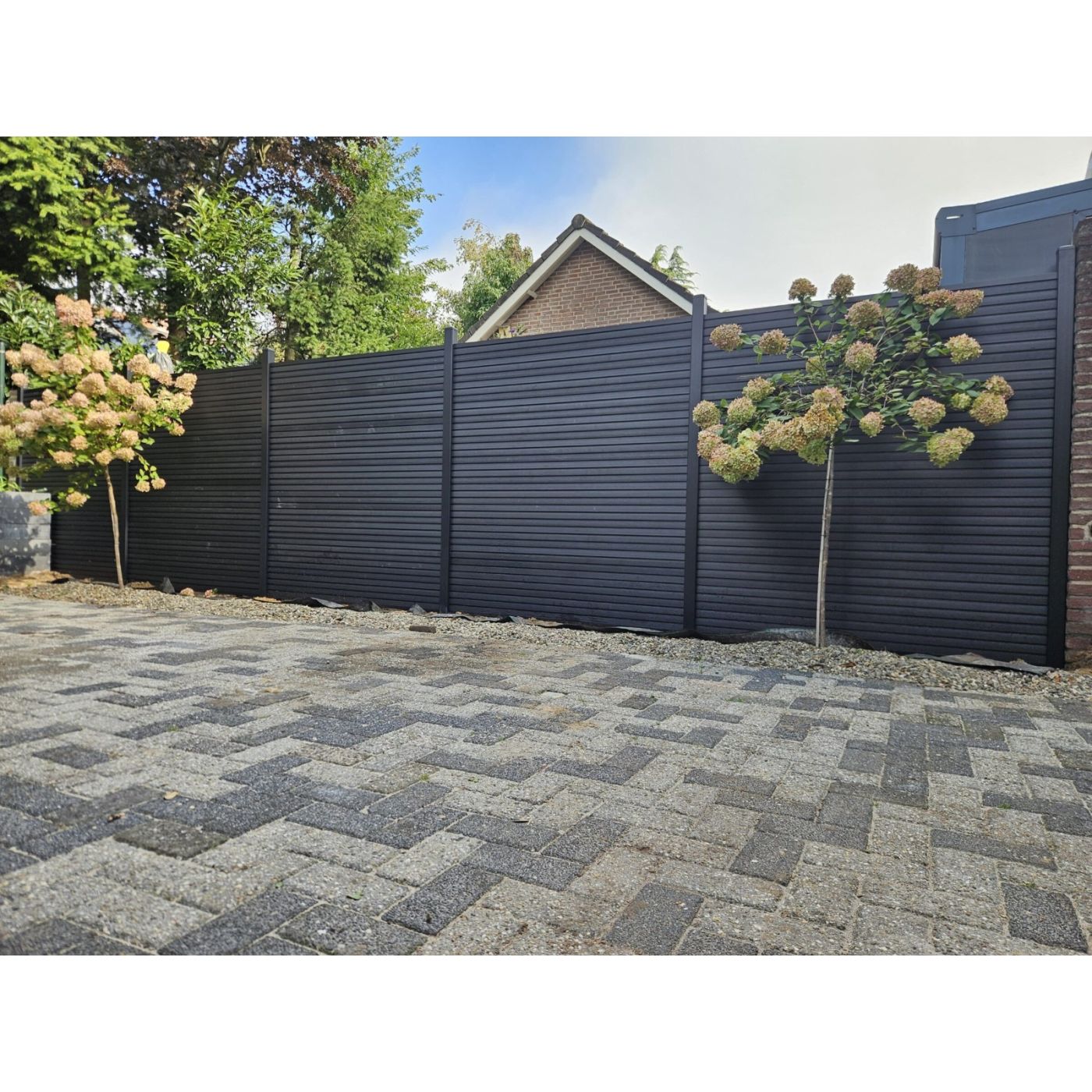Terrafence Composiet schutting pakket Nordic Black Rhombus
