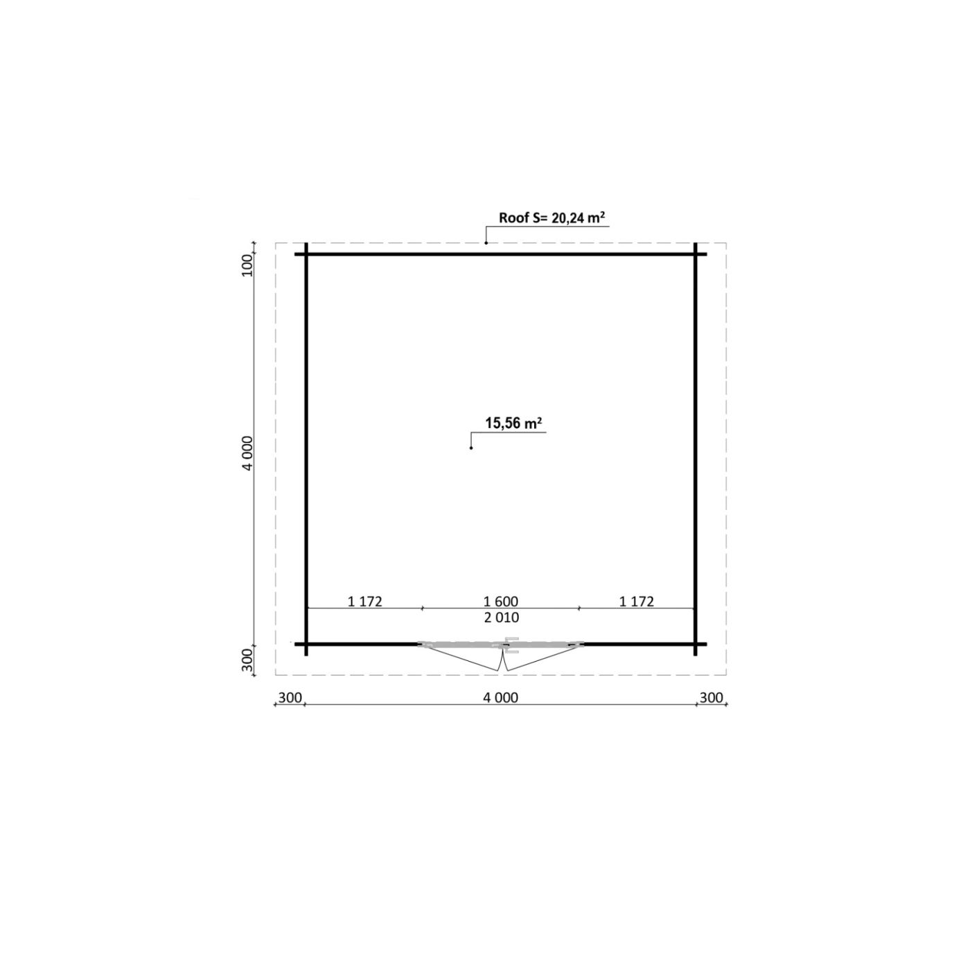 Schuur Greenline 460cm x 440cm