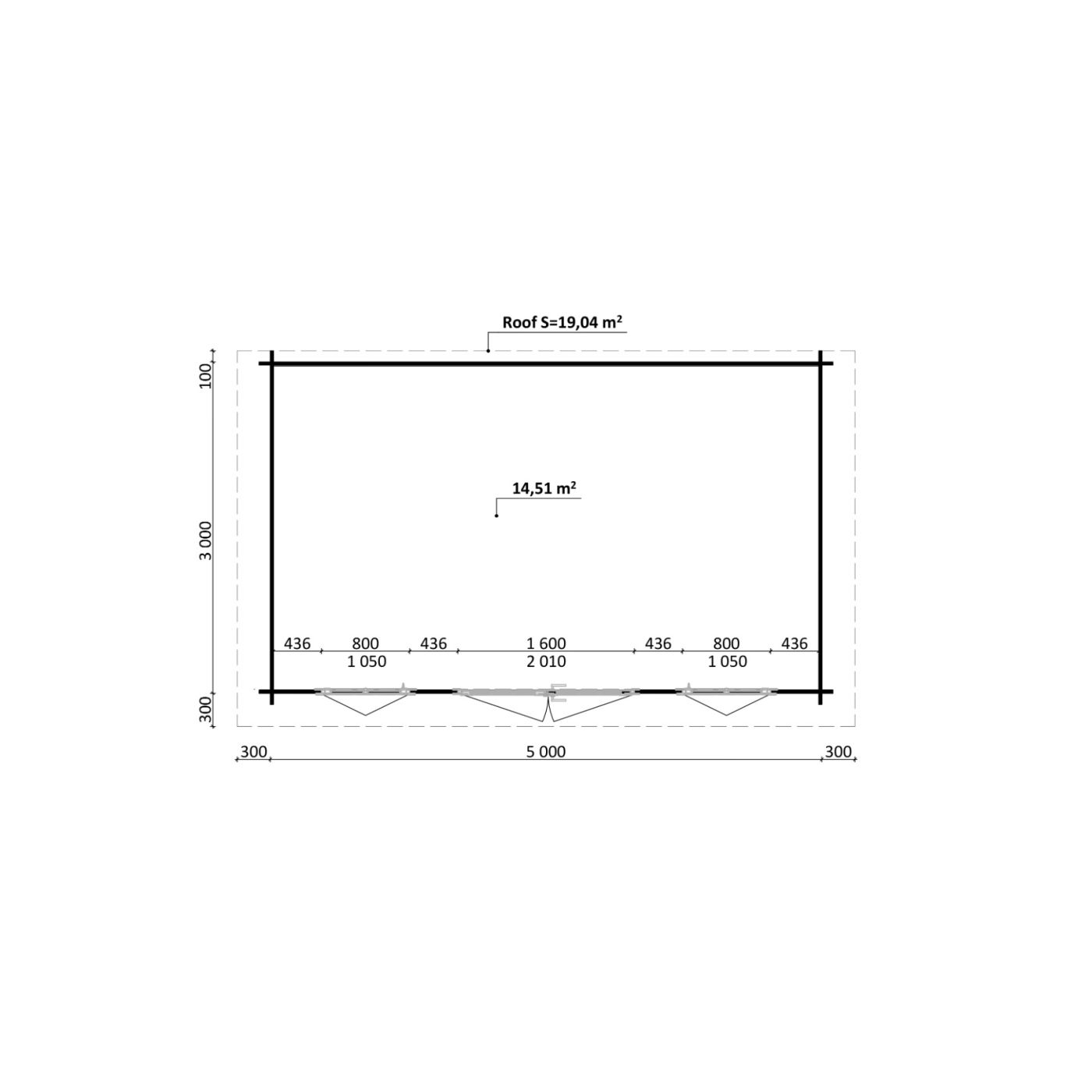 Schuur Greenline 560cm x 340cm