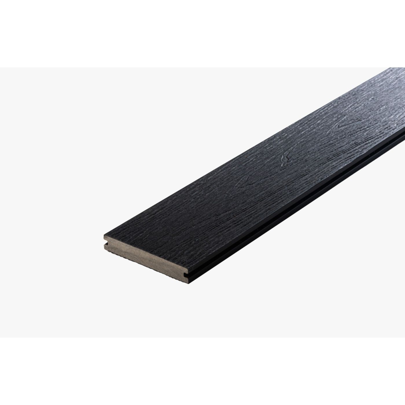 Terrafence vlonder plank zwart massief met houtnerf 4 meter