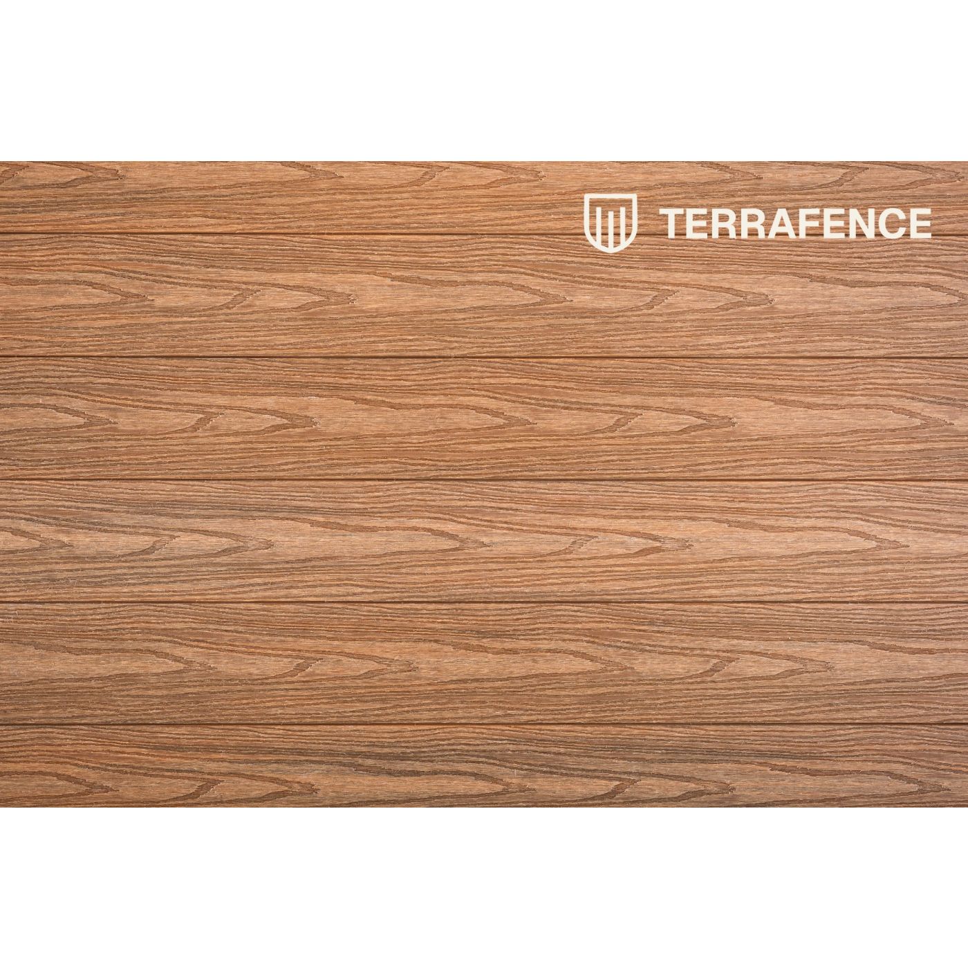 Terrafence Composiet schutting Pakket Teak Houtnerf