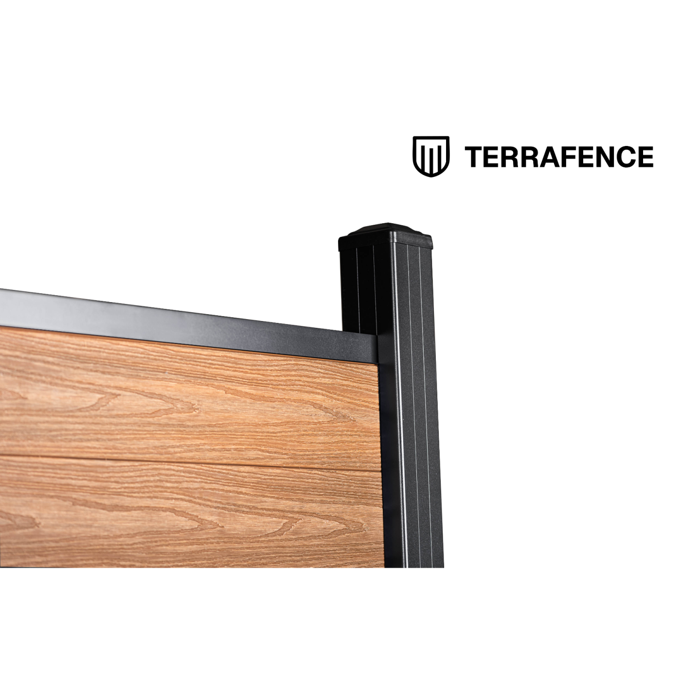 Terrafence Composiet schutting Pakket Teak Houtnerf