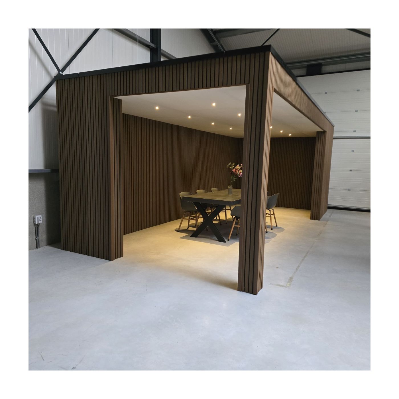 Overkapping Composiet Rhombus Oak 700cm x 370cm (400-300)
