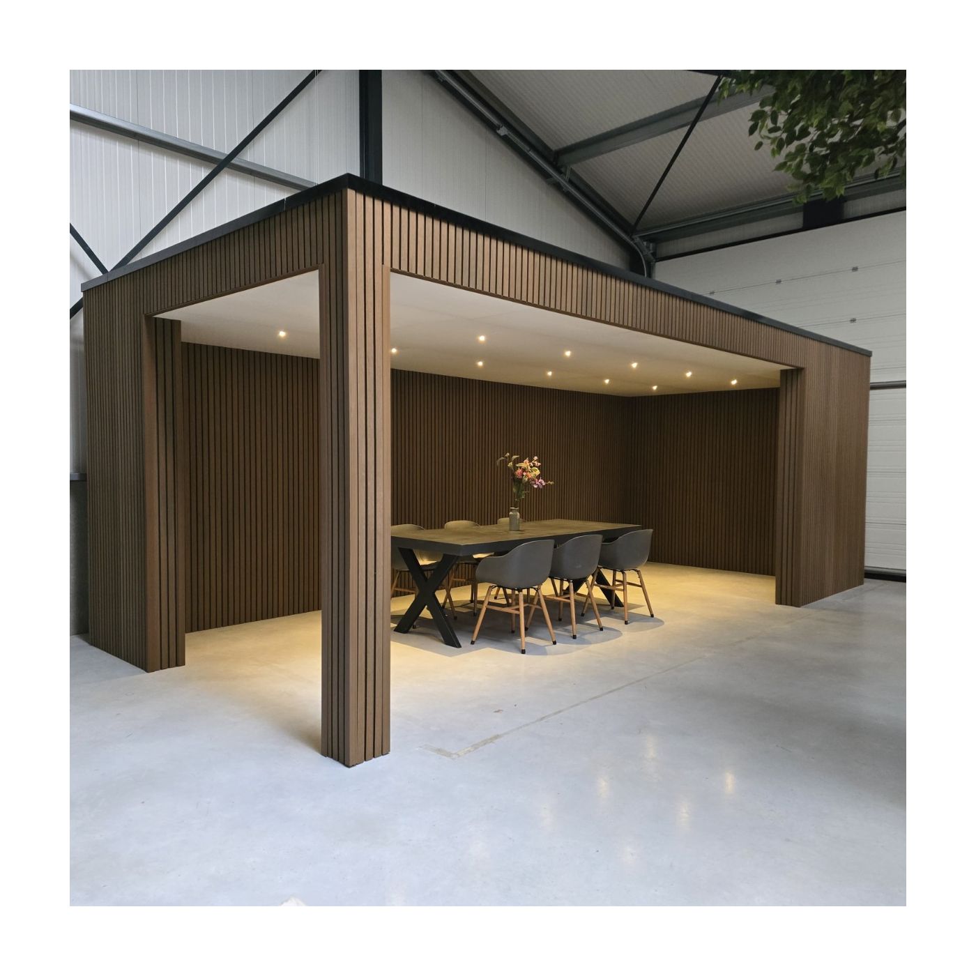 Overkapping Composiet Rhombus Oak 700cm x 370cm (400-300)