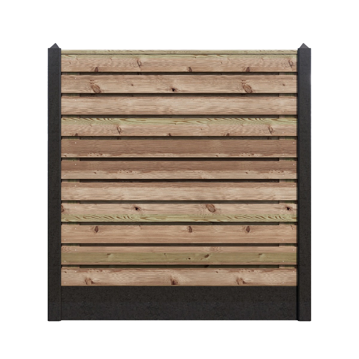 Hout/Beton schutting pakket Grenen 23 planks Hout/Beton schutting pakket Grenen 23 planks